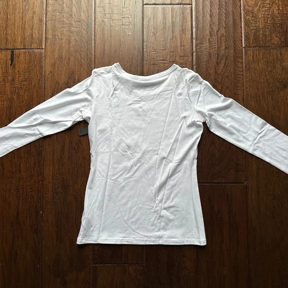 Tahari Women's Long Sleeve Shirt White Size XS NEW! - Picture 6 of 7